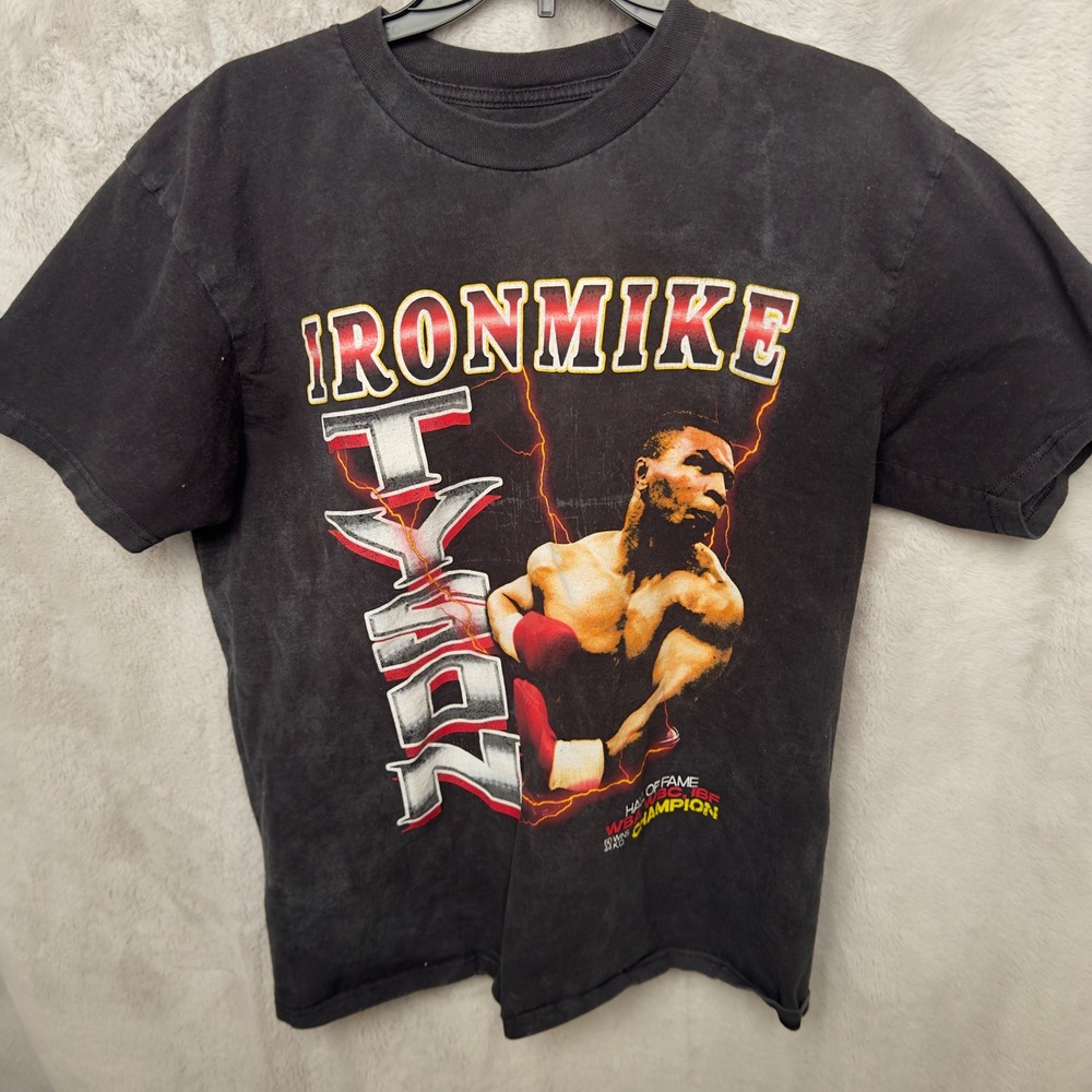 Mike Tyson‎ Collection Graphic Shirt Mens Large Black Iron Mike WBC Champion